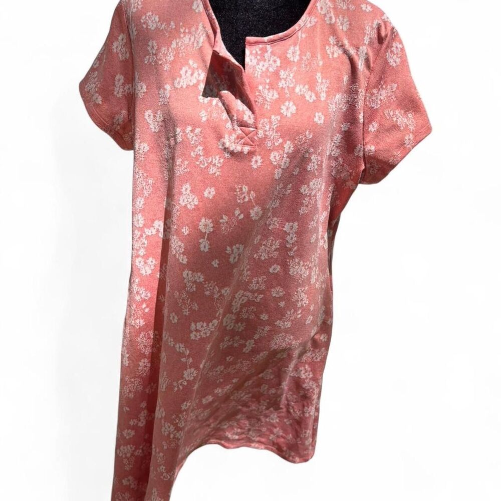 V by Violet Weekend Women's Pink and White Dress Retro Floral